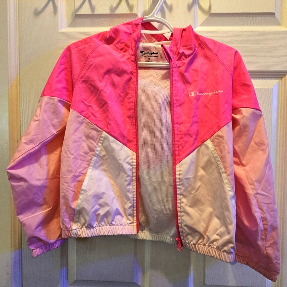 Girls champion windbreaker jacket
